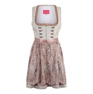 Krüger Madl Dirndl  tělová / písková / offwhite