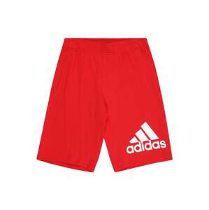 ADIDAS SPORTSWEAR Sportovní kalhoty  krvavě červená / bílá