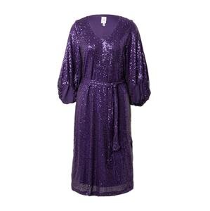 ICHI Koktejlové šaty 'FAUCI'  tmavě fialová