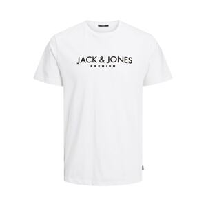 JACK & JONES Tričko 'Blajake'  černá / bílá