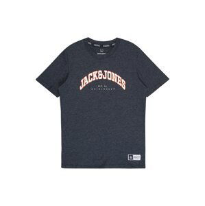 Jack & Jones Junior Tričko 'WOODLAND'  námořnická modř / červená / bílá