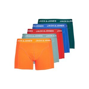 JACK & JONES Boxerky 'VALEN'  modrá / tmavě zelená / oranžová / červená