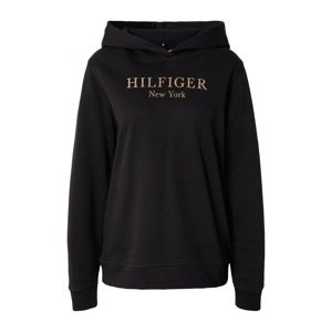 TOMMY HILFIGER Mikina  zlatá / černá