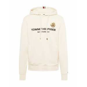 TOMMY HILFIGER Mikina  krémová / námořnická modř / červená / černá