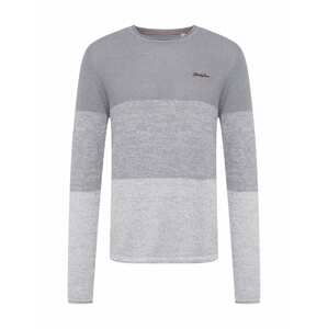 JACK & JONES Svetr  tmavě šedá / šedý melír