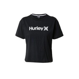 Hurley Funkční tričko  černá / bílá