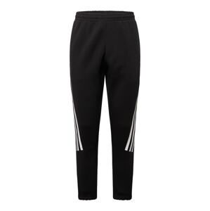 ADIDAS PERFORMANCE Sportovní kalhoty  černá / bílá