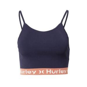 Hurley Sportovní top  tmavě modrá / oranžová / bílá
