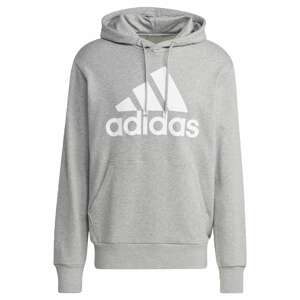 ADIDAS SPORTSWEAR Sportovní mikina  šedý melír / bílá