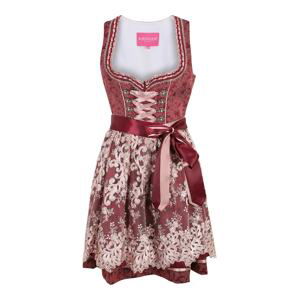 Krüger Madl Dirndl  starorůžová / bordó