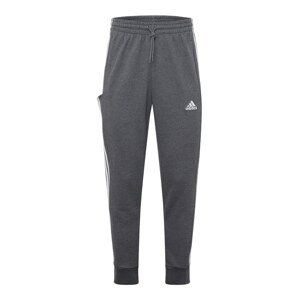 ADIDAS SPORTSWEAR Sportovní kalhoty  čedičová šedá / bílá