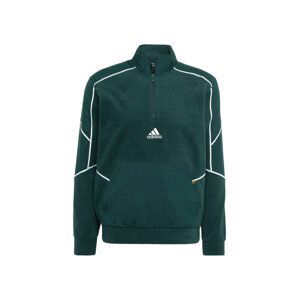 ADIDAS SPORTSWEAR Sportovní mikina  tmavě zelená / bílá