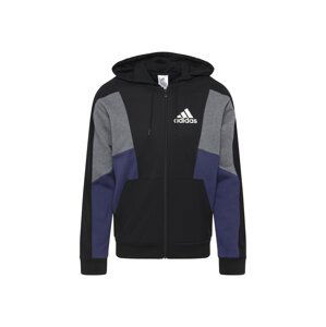 ADIDAS SPORTSWEAR Sportovní mikina  tmavě modrá / šedý melír / černá