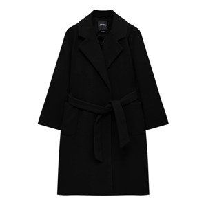 Pull&Bear Přechodný kabát  černá