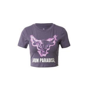 UNDER ARMOUR Funkční tričko  bledě fialová / tmavě fialová / bílá