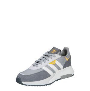 ADIDAS ORIGINALS Tenisky 'Retropy F2'  šedá / světle šedá / oranžová / offwhite