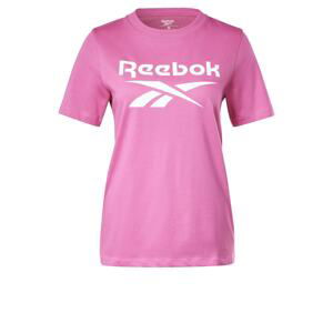 Reebok Sport Tričko  pink / bílá