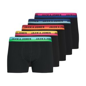 JACK & JONES Boxerky  modrá / oranžová / pink / černá