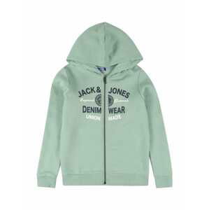 Jack & Jones Junior Mikina 'ELOGO'  modrá / zelená / bílá