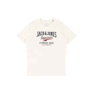 Jack & Jones Junior Tričko  červená / černá / bílá