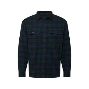 Abercrombie & Fitch Košile  námořnická modř / smaragdová / černá