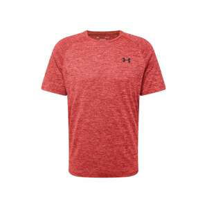 UNDER ARMOUR Funkční tričko  červený melír / černá