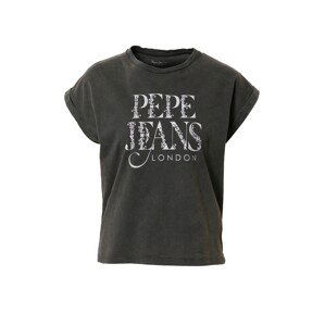 Pepe Jeans Tričko 'LINDA'  černá / bílá