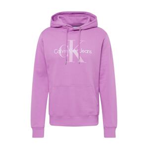 Calvin Klein Jeans Mikina  šeříková / orchidej / bílá