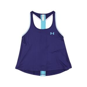 UNDER ARMOUR Sportovní top 'Knockout'  tmavě modrá / nefritová / bílá