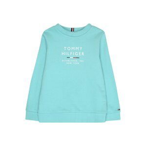 TOMMY HILFIGER Mikina  námořnická modř / aqua modrá / červená / bílá