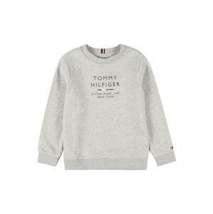 TOMMY HILFIGER Mikina  námořnická modř / grafitová / šedý melír / červená