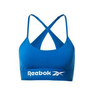 Reebok Sport Sportovní podprsenka  modrá / bílá