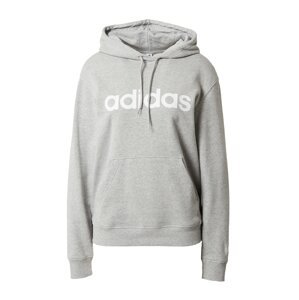 ADIDAS SPORTSWEAR Sportovní mikina  šedý melír / bílá