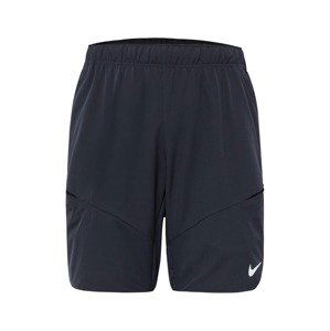 NIKE Sportovní kalhoty  černá / bílá