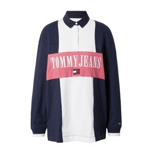 Tommy Jeans Tričko  námořnická modř / melounová / bílá