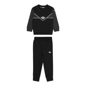 ADIDAS ORIGINALS Joggingová souprava  tmavě šedá / černá / bílá