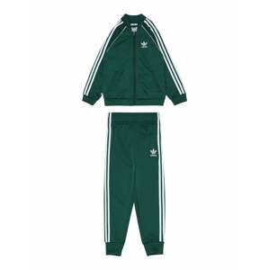 ADIDAS ORIGINALS Joggingová souprava  tmavě zelená / bílá