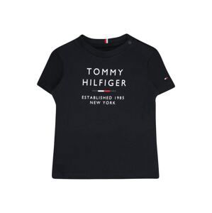 TOMMY HILFIGER Tričko  marine modrá / červená / bílá