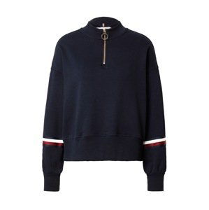 TOMMY HILFIGER Mikina  noční modrá / červená / bílá