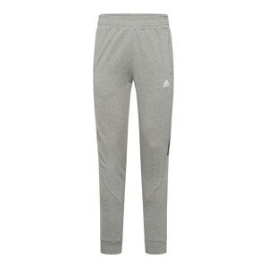 ADIDAS SPORTSWEAR Sportovní kalhoty  šedý melír / černá / bílá