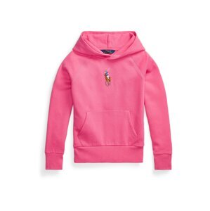 Polo Ralph Lauren Mikina  marine modrá / hnědá / pink / bílá