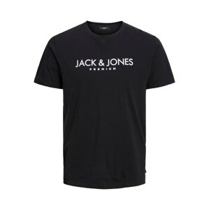 JACK & JONES Tričko 'Blajake'  černá / bílá