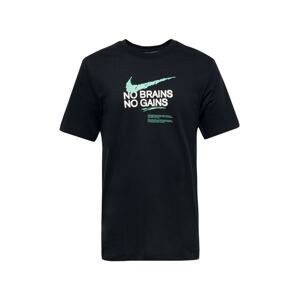 NIKE Funkční tričko  mátová / černá / bílá