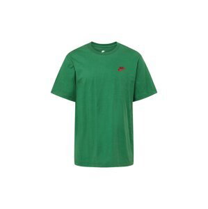 Nike Sportswear Tričko 'Club'  trávově zelená / červená