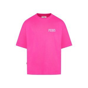 Pequs Tričko  pink / bílá
