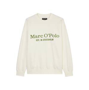 Marc O'Polo Mikina  zelená / bílá