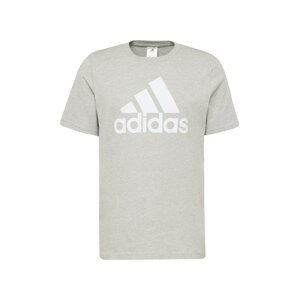 ADIDAS SPORTSWEAR Funkční tričko  šedý melír / bílá