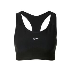 NIKE Sportovní podprsenka  černá / bílá