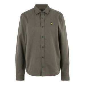 Lyle & Scott Košile 'End On End'  žlutá / khaki / černá