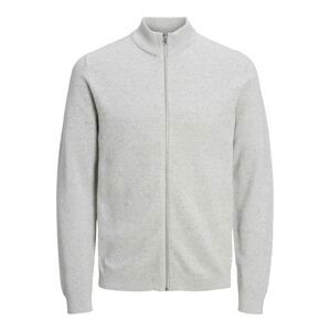 JACK & JONES Kardigan 'Hill'  světle šedá